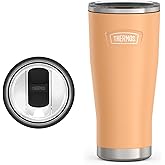THERMOS ICON SERIES, Stainless Steel Tumbler with Slide Lock, 24 Ounce, Melon