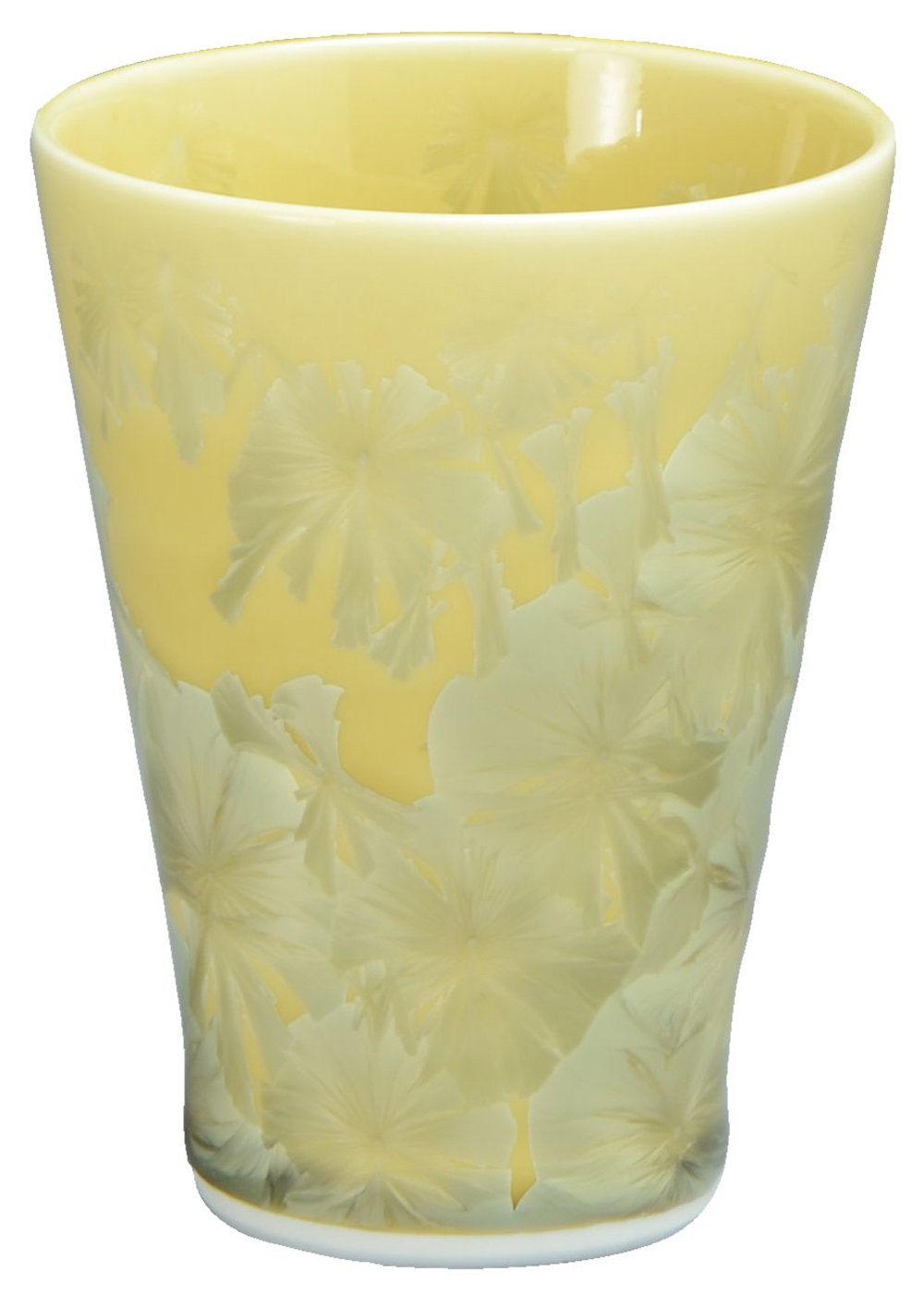 Kyo Ware KTA898 Kiyomizu Pottery Kiln Nagomi Cup Flower Crystal (Yellow)