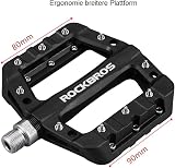 ROCKBROS Nylon Fiber Bike Pedals 9/16 Wide Platform With 3 Bearings view 4