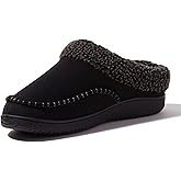 Dearfoams mens Breathable Memory Foam Slip on Marshall Indoor House Shoe Moccasin Slipper