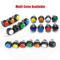 Ampper Momentary Push Button Switches, 2 Pin On/Off