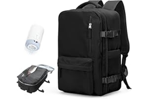 BJLFS Vacuum Backpack Travel Carry On With Pump Travel Backpack for Women Personal Item Cabin Bag with Laptop Compartment Han