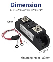 Aigoodele Three Phase Solid State Relay, SSR-H360ZF