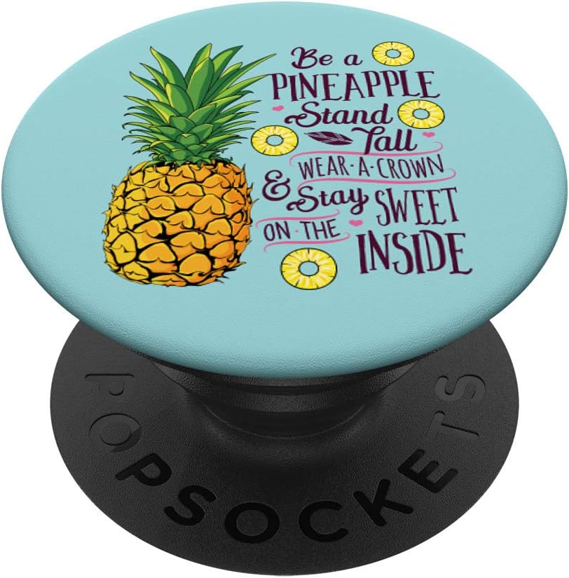 Be a Pineapple Cute Sassy Teal Funny Aloha Beach Summer Gift PopSockets PopGrip: Swappable Grip for Phones & Tablets PopSockets Adhesive PopGrip