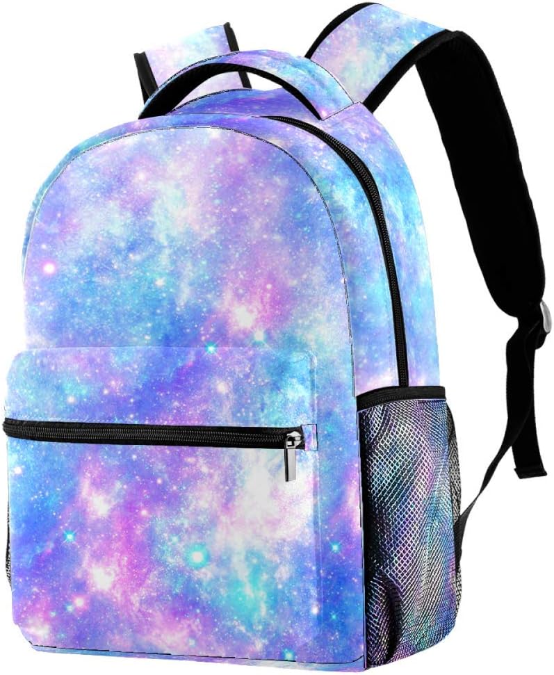 Backpack Purple Galaxy School Backpack Lightweight for Boys Girls 29
