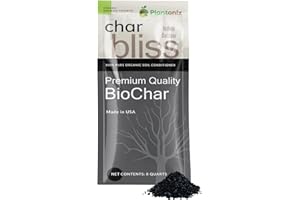 PLANTONIX Char Bliss (8 Qts) - Organic Biochar for Plants - OMRI-Listed Biochar Soil Amendment Organic - Bio Char for Plants - Horticultural Charcoal for Plants, Potting Soil, Garden Soil, & Potting Mixes