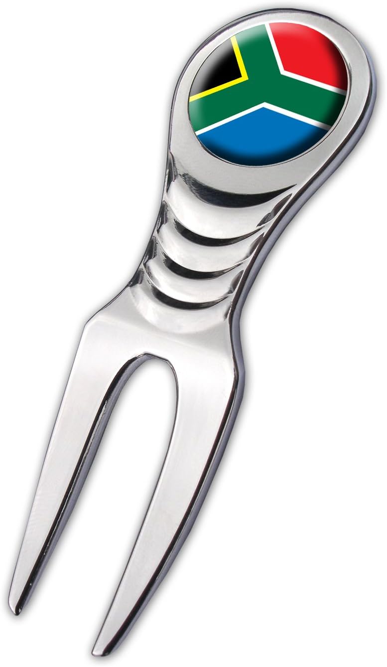 Asbri Spirit Pitchfork Divot Tool with South African Flag