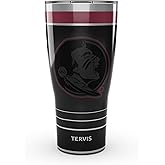 Tervis Traveler Florida State Seminoles - Night Game Triple Insulated Tumbler Travel Cup Keeps Drinks Cold & Hot, 30oz, Stainless Steel