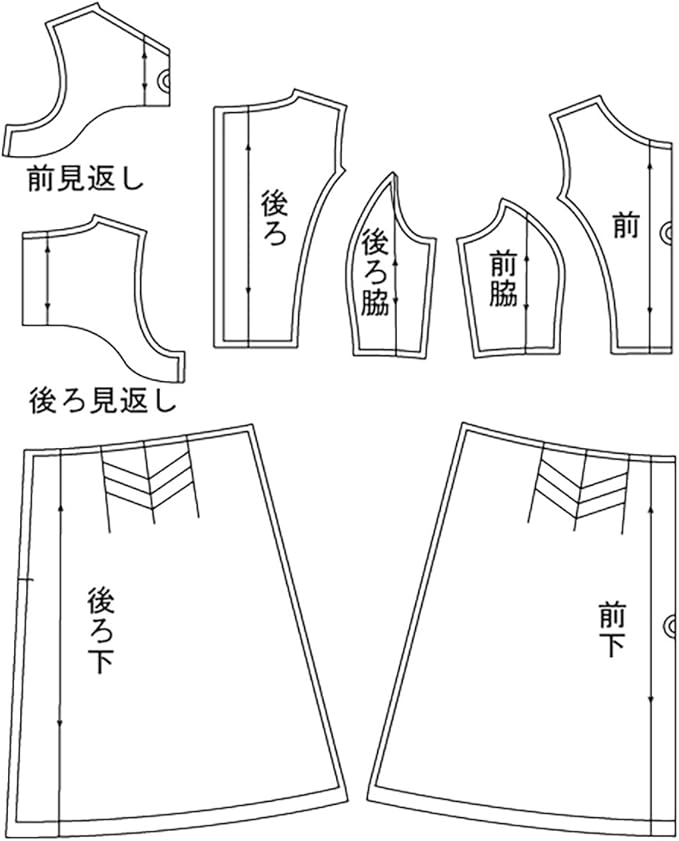 Amazon Co Jp ハンドメイドカンパニー Cut Pattern ノースリーブワンピース フィット フレア Mサイズ 型紙 パターン Ss031 M ホビー 通販