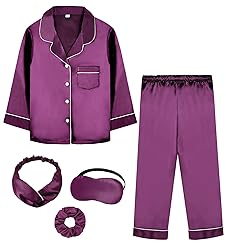 ALHAVONE Kids Girl Pajama Set with Headband