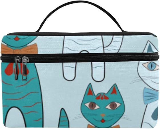 Amazon Dmhyj メイクボックス かわいい猫や蝶結び コスメ収納 化粧品収納ケース 大容量 収納ボックス 化粧品入れ 化粧バッグ 旅行用 メイクブラシバッグ 化粧箱 持ち運び便利 プロ用 Dmhyj メイクボックス 通販