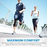 AVIDDA Knee Support Brace 2 Pack Compression Sleeves, Arthritis Pain Relief view 7