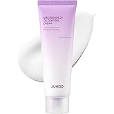 JUMISO Niacinamide 2+ Oil Control Cream - Korean Face Moisturizer for Oily Acne Prone Skin - Pore Minimizing, Sebum Balancing with Hyaluronic Acid, Tranexamic Acid, Galactomyces, 2.7 fl.oz
