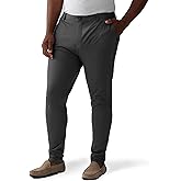 Rhone Commuter Skinny Men's Pants, Ultra Slim-Fit Mens Dress Pants, All-Day Comfort, Stretch Fabric, Work Pants for Men, Slim-Straight Leg Mens Slacks, Wrinkle Resistant Black W30-33L