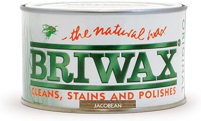 Briwax Original Jacobean 400g Wood Wax Polish Multi-Shade Furniture Restoration