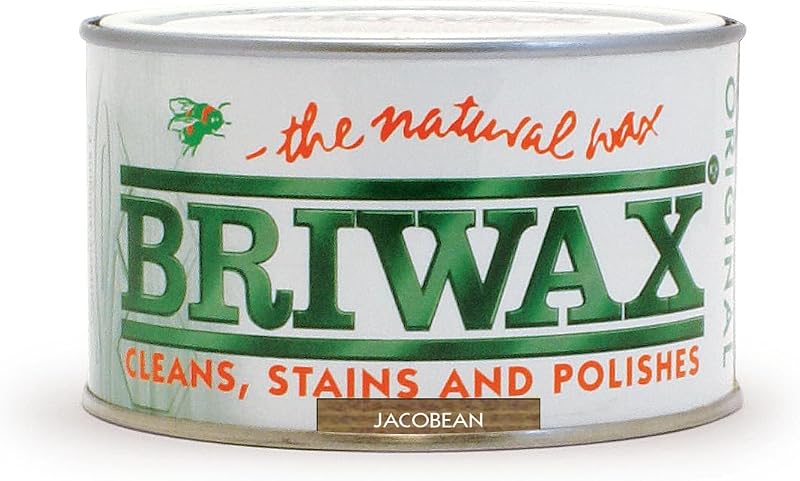 Briwax Original Jacobean 400g Wood Wax Polish Multi-Shade Furniture Restoration