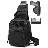 Xromes Tactical Sling Bag Compact Concealed Carry Bag for Men Women Crossbody Shoulder Bag for Shooting, Hiking, Traveling