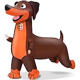 Camlinbo Halloween Four-Legged Dog Inflatable Costumes, Full Body Blow Up Costume for Kids, Funny Halloween Inflatable for Animal Cosplay Party