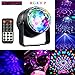 Party Lights Disco Ball, 5W RGBWP LED Magic Crystal Rotating 7 Colors Mini Strobe Light DJ Lighting Sound Activated Stage Lights for Christmas Home Party Supplies