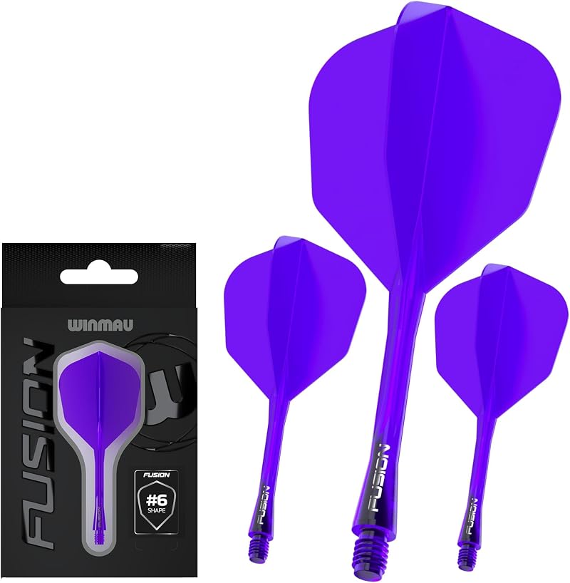 Winmau Fusion Integrated Flight and Shaft System No.6 Purple Short