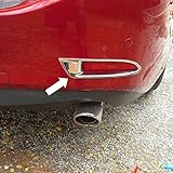 GOOACC Rear Bumper Fog light lamp Cover Trim For 2014-2016 Mazda 6 Hatchback