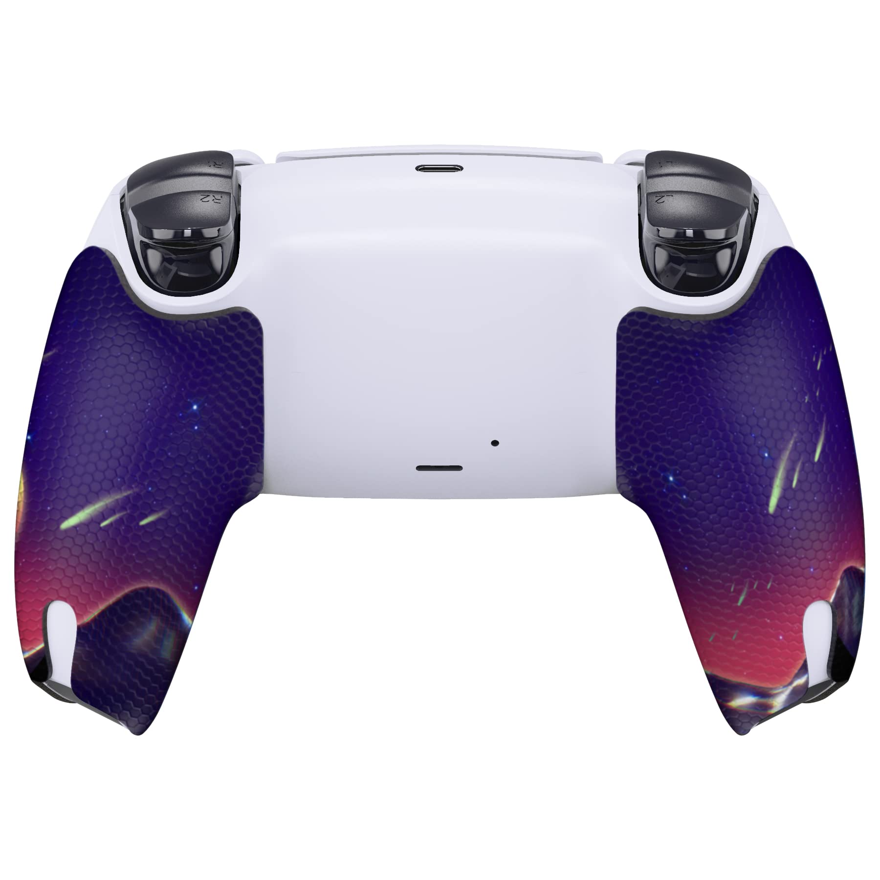 eXtremeRate PlayVital Anti-Skid Sweat-Absorbent Controller Grip for ps5 Controller, Professional Textured Soft Rubber Pads Handle Grips for ps5 Controller - The Cyber Moon