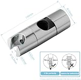 OFFO Adjustable Shower Head Holder 18-25mm Chrome 45 Degree Rotation view 4