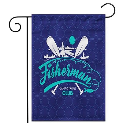 Amazon Com Awowee 12 X18 Garden Flag Fish Fisher Club Saltwater