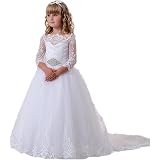 Spitze Langarm Schlafkleid Prinzessinnenstil – Gaze-Nachthemd Für Frauen & Mädchen