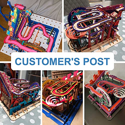 Rowood 3D Wooden Marble Run Puzzle Craft Toy, Gift for Adults & Teen