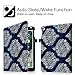 Fintie Folio Case for iPad 6th / 5th Generation (2018 2017 Model, 9.7 Inch), iPad Air 2 (9.7 Inch), iPad Air 1 (9.7 Inch) - [Corner Protection] Premium Vegan Leather Stand Cover, Indigo Dreams