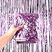 Super Z Outlet 3.2 ft x 9.8 ft Metallic Tinsel Foil Fringe Curtains for Party Photo Backdrop Wedding Decor (Light Purple)
