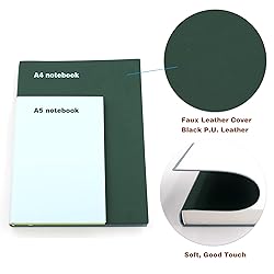 BenOpinion Large Thick Journal Notebook, Blank