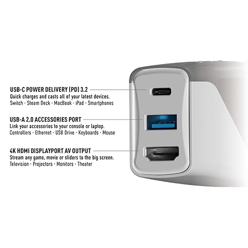 GENKI Global Covert Dock Charger for Nintendo Switch, Steam Deck