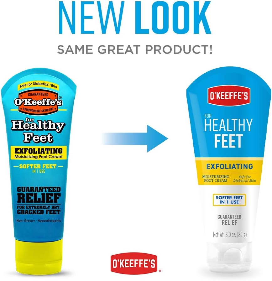 O'Keeffe's K0400008 Healthy Feet Exfoliating Foot Cream, 3 ounce Tube: Home Improvement