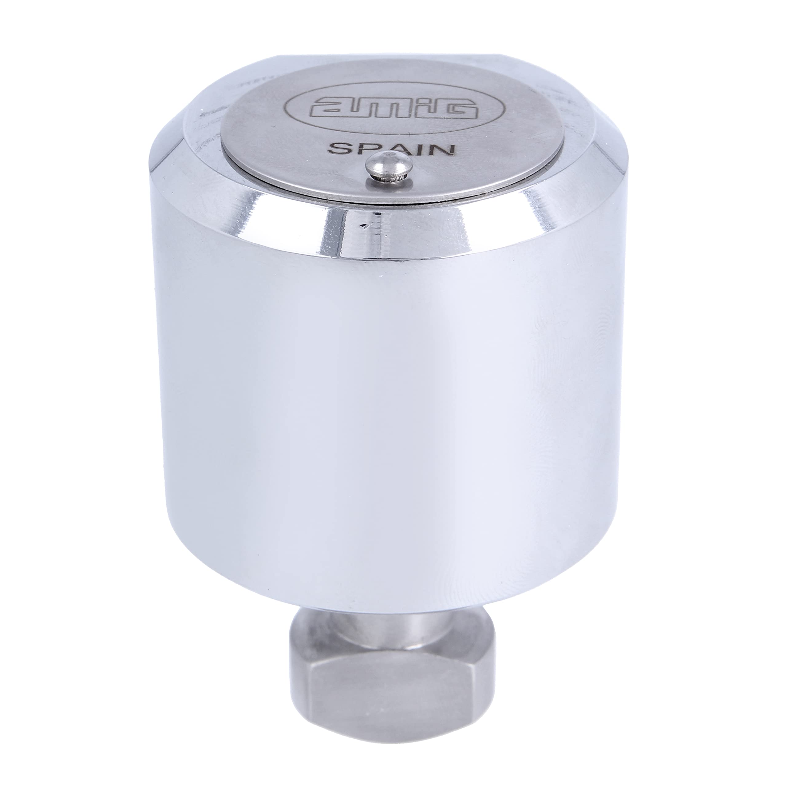 Amig - Round Lock for Roller Gates | Lock for Rolling Gates | Solid Brass and Stainless Steel | Pipe Holder Not Included | Includes 3 Keys with Pins