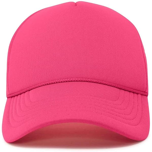 Port & Company 6-Panel Twill Cap, OSFA, Neon Pink At Men's Clothing Store