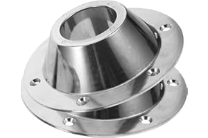 Yardwe 2pcs Aluminum Rv Table Bases Mounting Base for Pedestal Tables Stable Floor Mounting Accessories for