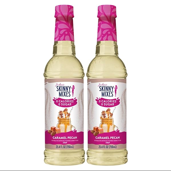 JORDAN’S SKINNY MIXES SUGAR FREE COFFEE SYRUP, CARAMEL...