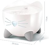 Catit PIXI Drinking Fountain for Cats White with Triple Action Carbon Filter view 3