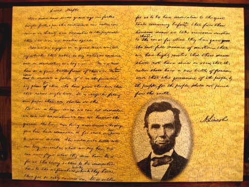 American Documents The Gettysburg Address Jigsaw Puzzle (750-Piece)