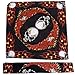 HDE 8-Pack Bandana Flaming Skull Motorcycle Biker Handkerchief Head Wrap Doo Rag (Skull Mix)