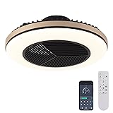 Low Profile Ceiling Fan with Light - 19.7in