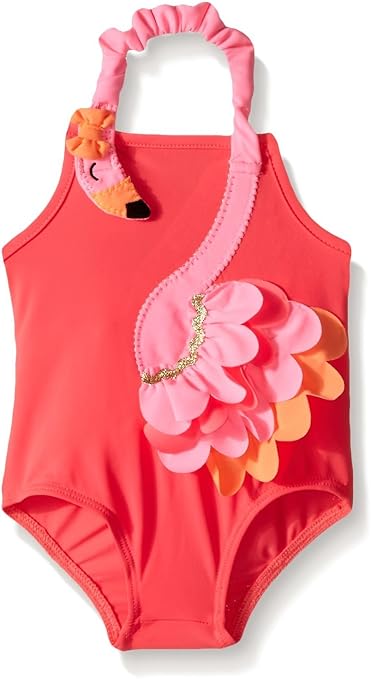 Amazon.com: Mud Pie Baby Girls' Flamingo Swimsuit (3T): Clothing
