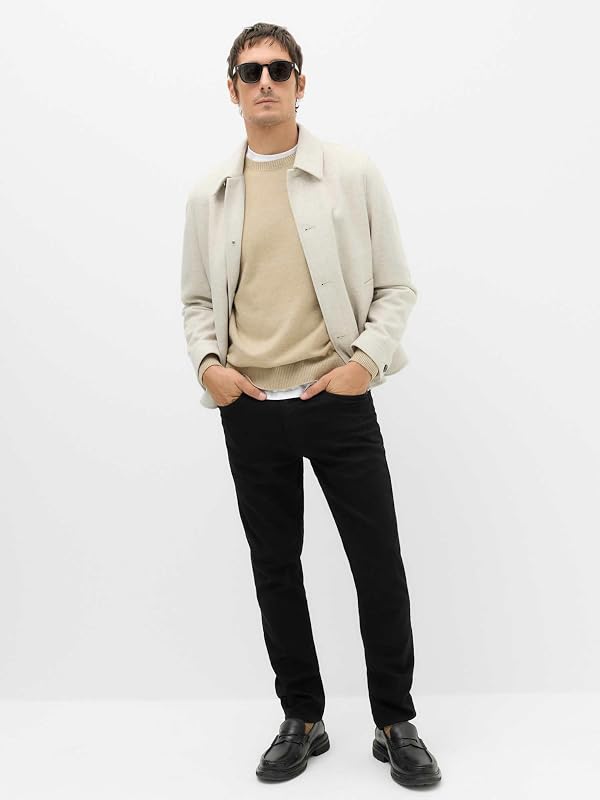 Jeans Slim Fit in Comfort Stretch Uomo Nero