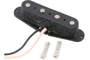 SESYOMR Black 4 String Guitar Pickup 5 Magnet Fiber Bobbin for Tele Bass 51PB