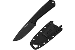 SvegaR Fixed Blade Knife, 3.5" D2 Steel Blade, G10 Handle with Sheath, Compact Fixed Blade Knife, Suitable for Outdoor Campin