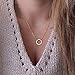 ABC® Women Simple Little Circle Tassels Chian Bar Bohemia Alloy Necklace