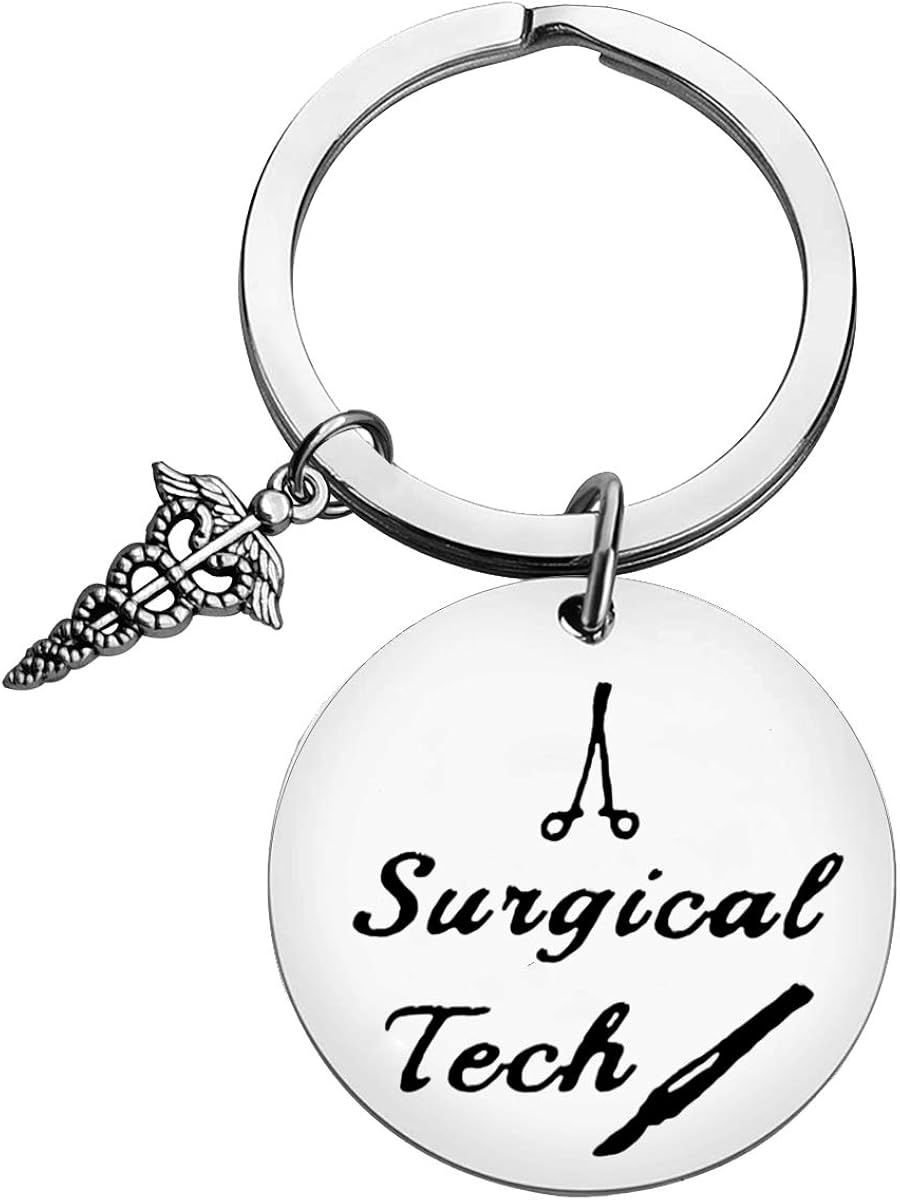 Surgical Tech Keychain Surgical Technologist Gift Surgery