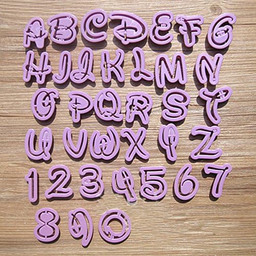 English Letter & Number Shape Fondant Mould Special Font Alphabet Cookie Sugar Craft Cake Decorating Mold-OmenTech
